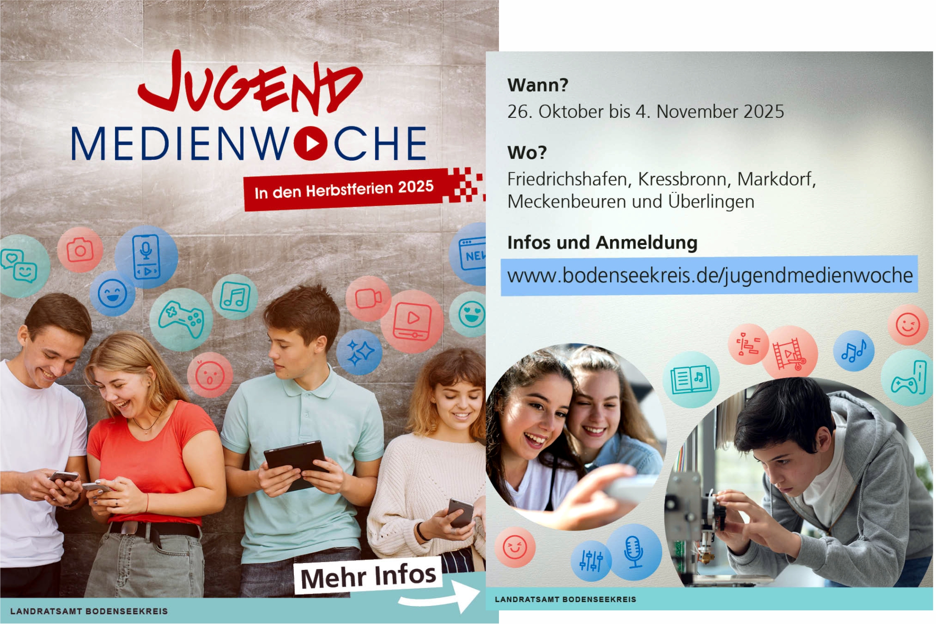 Jugendmedienwoche 2025 in den Herbstferien. Bodenseekreis