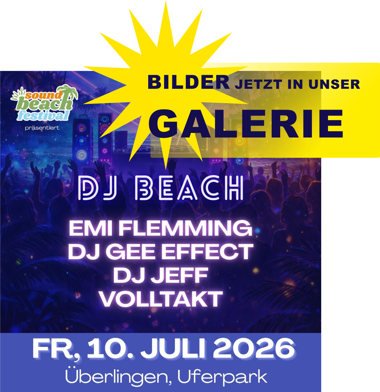 Bilder DJ BEACH, Uferpark 2026